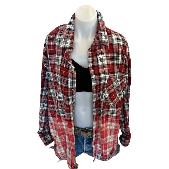 University of Montana Grizzlies Plaid Flannel Shirt XL Oversize Griz Football UM - Picture 4 of 6